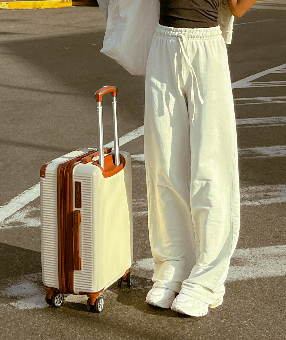 Calça Wide Leg (Areia Luxury)