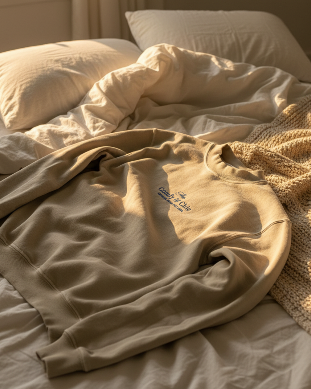 Casaco Moletom Comfy Classic (Areia Luxury)