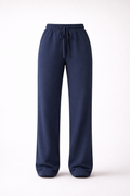 Calça Wide Leg (Azul Naval)